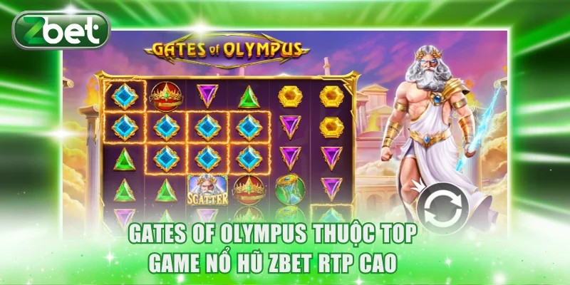 Top Game Nổ Hũ ZBET Rtp Cao Cùng Jackpot Thưởng Cực Lớn 2 Gates of Olympus thuộc top game nổ hũ ZBET RTP cao